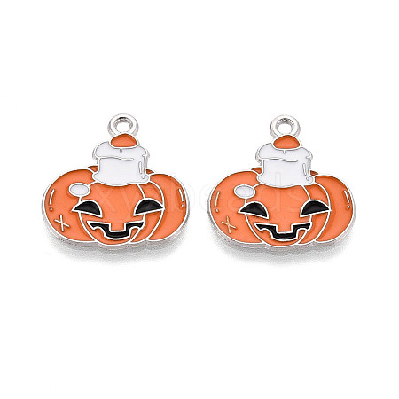 Halloween Theme Alloy and Enamel Pendants ENAM-T021-31J-02P-1