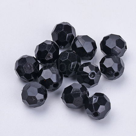 Transparent Acrylic Beads X-TACR-Q257-8mm-V72-1