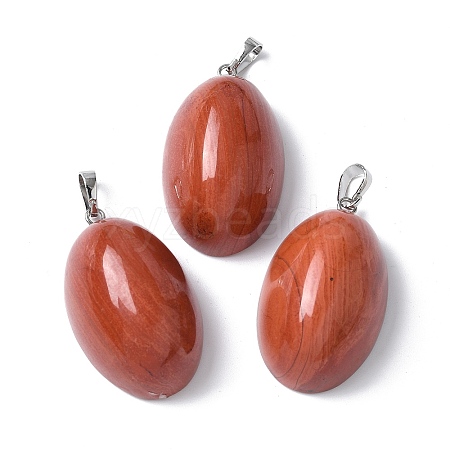 Natural Red Jasper Pendants G-A259-03P-05-1