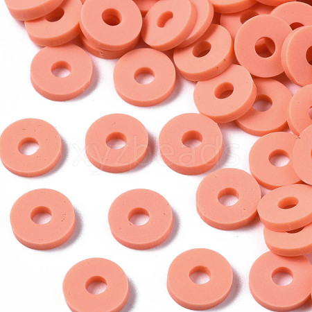 Handmade Polymer Clay Beads X-CLAY-Q251-6.0mm-B19-1