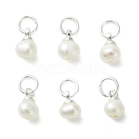 Natural Cultured Freshwater Pearl Pendants PALLOY-JF05298-01-1