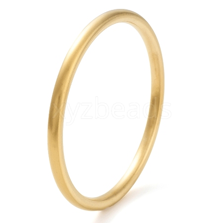 Ion Plating(IP) 304 Stainless Steel Plain Bangles BJEW-G684-03D-G-1