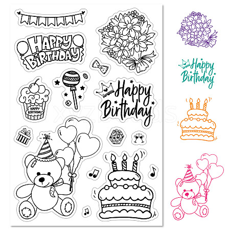 Custom PVC Plastic Clear Stamps DIY-WH0439-0049-1