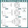   DIY Blank Oval Pendant Making Kits DIY-PH0021-47-2