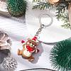 Christmas Theme PVC Plastic Pendant Keychains KEYC-JKC00935-02-2