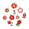 60Pcs 15 Styles Alloy Enamel Pendants ENAM-CJ0006-46-9