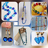 60Pcs 6 Styles Handmade Silver Foil Lampwork Beads FOIL-PH0001-01-5
