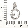 Rack Plating Brass Micro Pave Cubic Zirconia European Dangle Charms KK-L210-015P-G-3