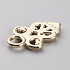 Alloy Snap Lock Clasps Findings LS-FIND-WH0419-08KCG-2