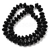 Frosted & Baking Paint Transparent Glass Beads Strands GL-CBA2ED2-03C-2