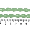 Electroplate Imitation Jade Glass Beads Strands EGLA-N013-J4mm-D04-4