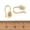 Rack Plating Brass Micro Pave Clear Cubic Zirconia Earring Hooks KK-A231-10G-3