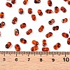 Picasso Spray Painted Glass Seed Beads SEED-T006-04-27-4