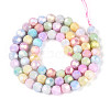 Anti-Tarnish Electroplate Glass Beads Strands X-EGLA-T021-6mm-15-12-3