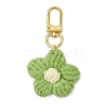 Handmade Cotton Knitting Flower Pendant Decorations HJEW-JM02700-2