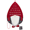 Christmas Non-woven Fabric Gnome Calendar Pendant Decorations HJEW-WH0042-82A-1