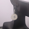 304 Stainless Steel Dangle Earrings for Women WGD83C1-01-2
