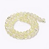 Two Tone Crackle Glass Beads Strands GLAA-F098-03C-11-2