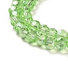 Electroplate Glass Beads Strands EGLA-R016-4m-24-3