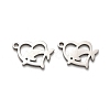 Valentine's Day 316 Surgical Stainless Steel Charms STAS-H190-15P-03-1