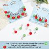 12Pcs Resin Apple Pendant Decorations HJEW-PH01526-4