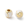 Brass Enamel Beads KK-P294-37G-03-1