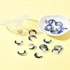 20Pcs Gradient Color Handmade Lampwork Beads LAMP-FS0001-18F-10