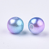 Rainbow ABS Plastic Imitation Pearl Beads LS-OACR-Q174-4mm-02-2