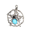 Synthetic Turquoise Pendants PW-WG75C21-02-1