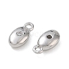 SHEGRACE Brass Micro Pave Clear Cubic Zirconia Charms XGRQ7H528-958P-2