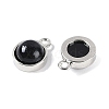 Natural Black Onyx(Dyed & Heated) Pendants G-K372-03P-04-2