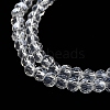 Electroplate Transparent Glass Beads Strands X-EGLA-A035-T3mm-A19-3