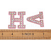 Alphabet Resin Rhinestone Patches DIY-TAC0005-45E-16