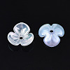 3-Petal Electroplate Acrylic Bead Caps LS-PACR-T014-03-3
