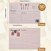 50Pcs Double-faced Writable Recipe Card DIY-WH20007-54-2