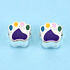 Alloy Enamel European Beads MPDL-T005-003F-RS-2