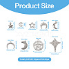 18Pcs 9 Styles 304 Stainless Steel Pendants STAS-TA0001-84-4