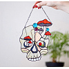 Acrylic Skull Wall Decorations DARK-PW0001-126A-1