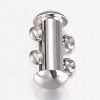 Tarnish Resistant 304 Stainless Steel Slide Lock Clasps STAS-P100-24P-1
