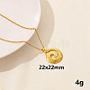 Stainless Steel Shell Pendant Necklaces for Women MD4467-8-1