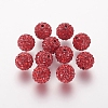 Polymer Clay Rhinestone Beads X-RB-K050-10mm-C22-1