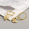 S925 Sterling Silver Butterfly Hoop Earrings PC6505-4