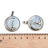 Opalite Flat Round Pendants X-FIND-A043-11P-3