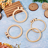 Plastic Imitation Bamboo Cross Stitch Embroidery Hoops TOOL-TADJ0001-03B-5
