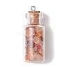 10Pcs 10 Styles Glass Bottle Pendants PALLOY-JF02875-3