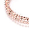 Stainless Steel Ball Chain Necklace Making MAK-L019-01A-RG-2