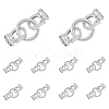 DICOSMETIC 10Pcs Brass Fold Over Clasps KK-DC0003-27-1