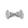 Brass Micro Pave Clear Cubic Zirconia Watch Band Clasps KK-A266-22P-1