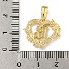 Heart Brass Pendants KK-I714-04G-B-3