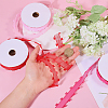 3 Rolls 3 Colors Heart Valentine's Day Polyester Lace Trim OCOR-FG0002-74-3